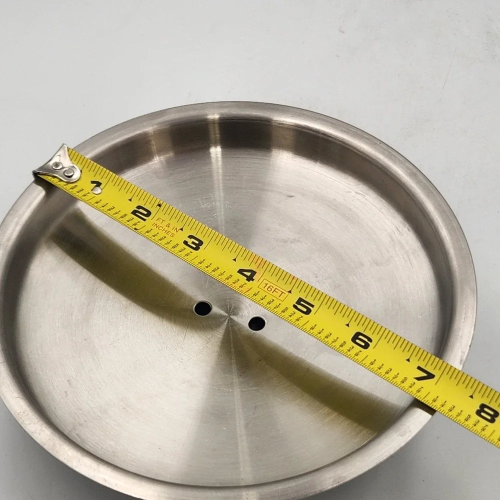 HealthCraft 7 Inch Stainless Steel Replacement Lid Steam Control Vented Cover